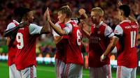 Arsenal menang 4-0 atas Chelsea pada laga pramusim bertajuk Florida Cup 2022 di Camping World Stadium, Orlando, Florida, Minggu (24/7/2022) pagi WIB.&nbsp;(Mike Ehrmann / GETTY IMAGES NORTH AMERICA / Getty Images via AFP)