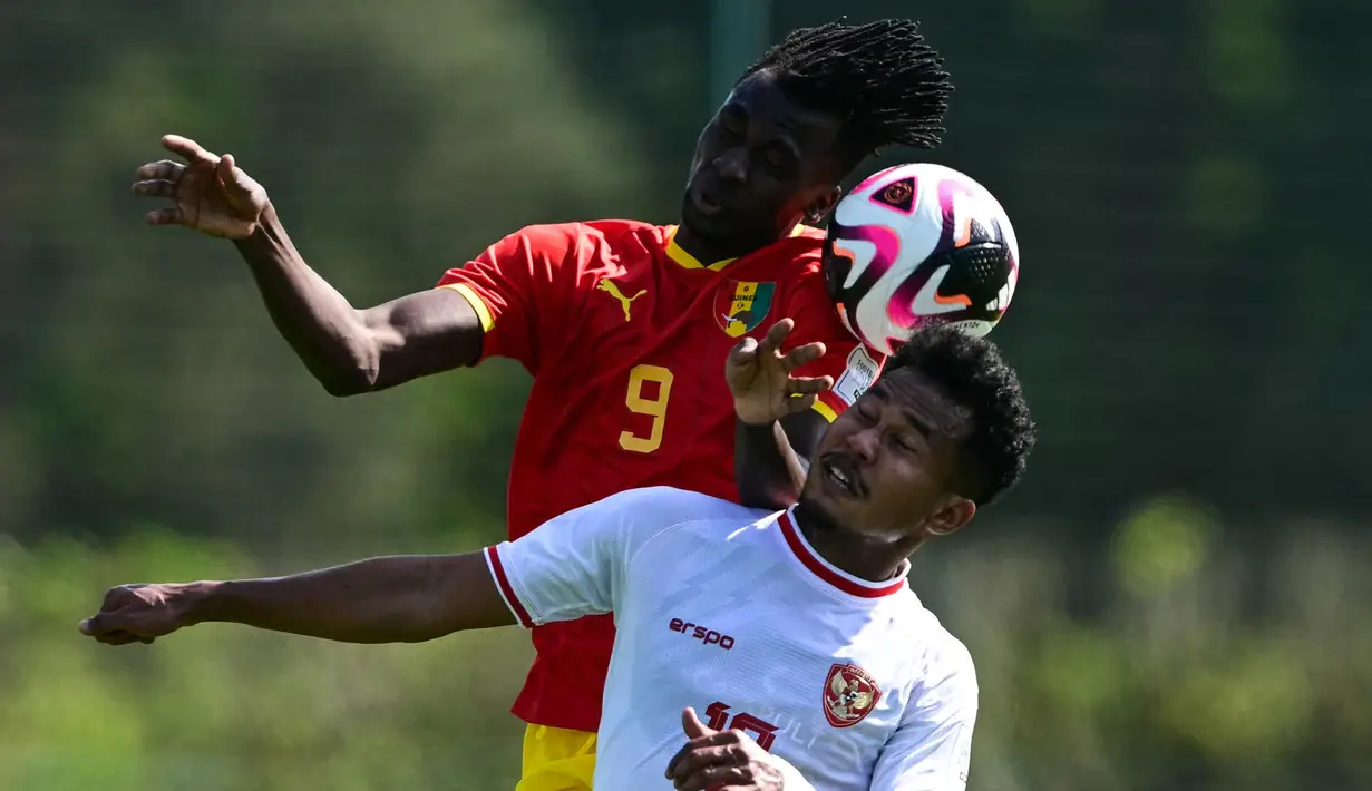 Timnas Indonesia U-23 kalah 0-1 dari Guinea. (MIGUEL MEDINA/AFP)