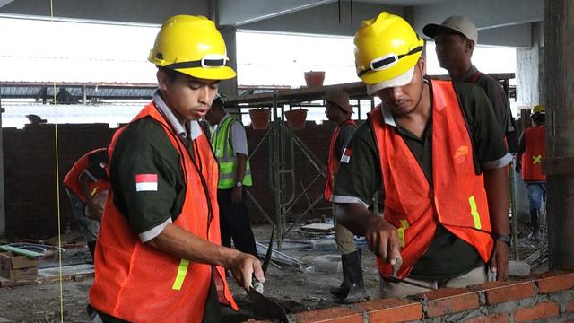 Ratusan Santri Pesantren Lirboyo Dapat Pelatihan Konstruksi dari Kementerian PU