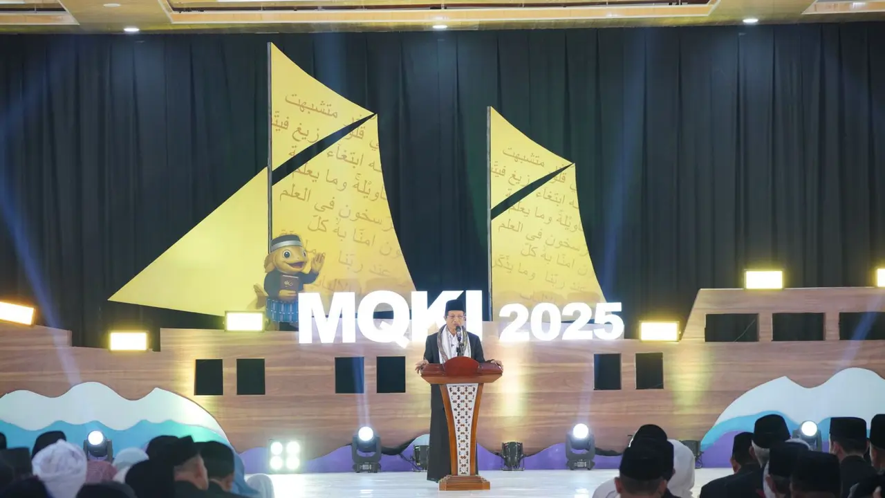 Menteri Agama (Menag) Nasaruddin Umar membuka Musabaqah Qira’atil Kutub (MQK) Internasional 2025 di Pesantren As’adiyah di Wajo, Sulawesi Selatan, Kamis (2/10) (Istimewa)