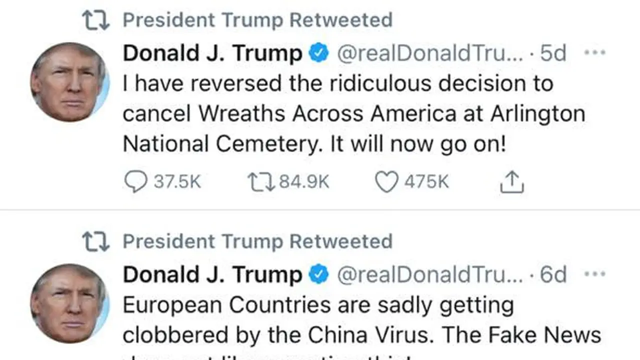 Akun Twitter resmi Presiden Amerika Serikat @POTUS.