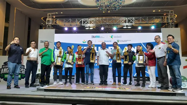 Para juara di Kejurnas Angkat Besi Remaja dan Junior 2023