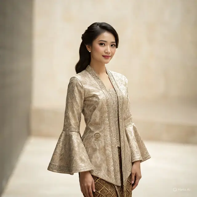 Model Kebaya Brokat Bawahan Songket