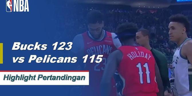 Cuplikan Hasil Pertandingan NBA : Bucks 123 vs Pelicans 115