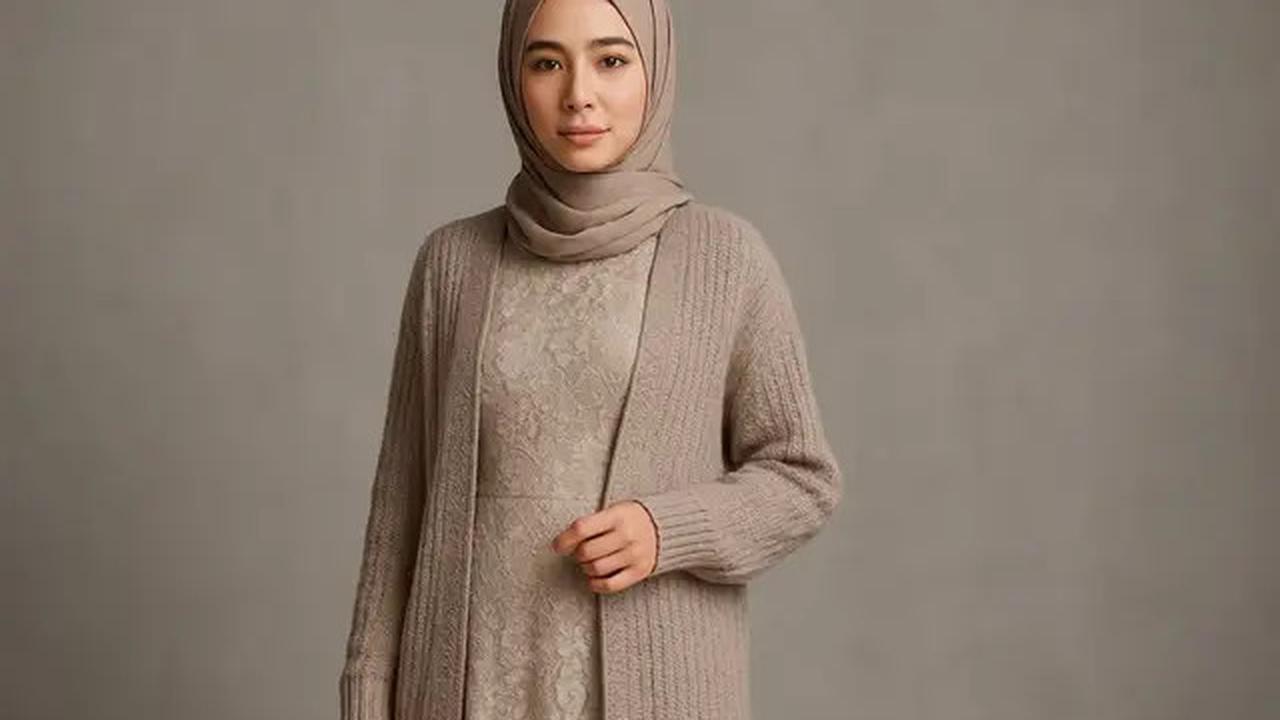 Masih Bingung Pilih Gamis atau Dress Brokat? Kombinasi Outer Bisa Jadi Jalan Tengahnya