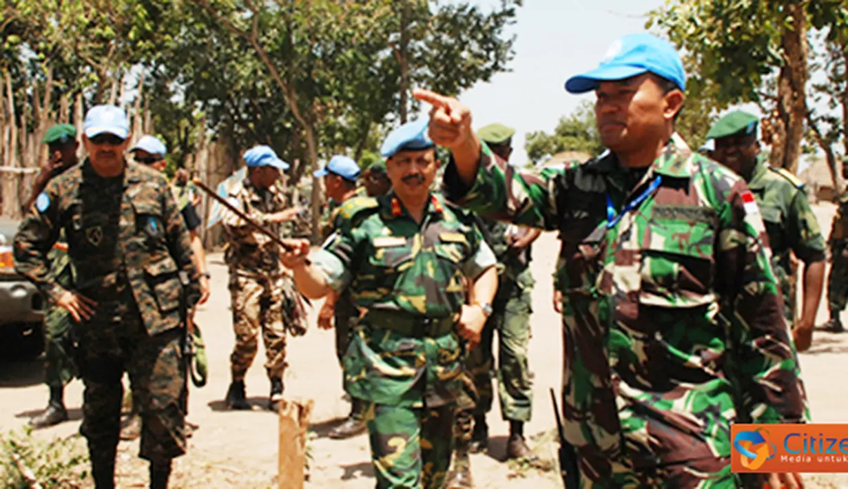 Citizen6, Kongo: Prajurit TNI yang tergabung dalam Satgas Kompi Zeni TNI Kontingen Garuda XX-I/MONUSCO, kembali mendapat kunjungan dari pejabat MONUSCO. (Pengirim: Badarudin Bakri)