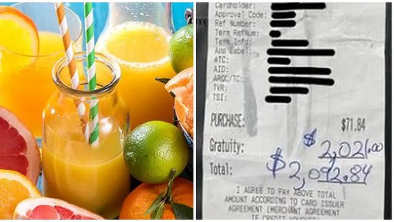Dikira Salah Tulis, Penjual Jus Ini Terkejut Dapat Uang Tip Rp 28 Juta