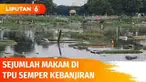 Sebagian besar makam di Tempat Pemakaman Umum Semper, Clincing, Jakarta Utara terendam banjir akibat diguyur hujan deras. Bahkan tak sedikit makam yang hanya terlihat papan atau batu nisan. Banjir diperkirakan baru akan surut sepekan kemudian.