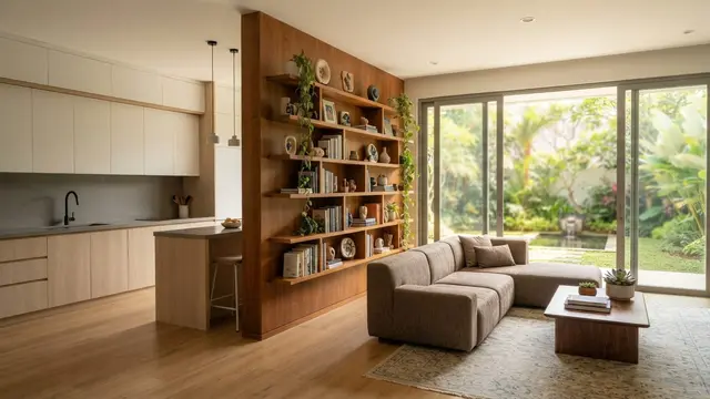 Ide Desain Dapur dan Ruang Tamu Menyatu untuk Rumah Modern