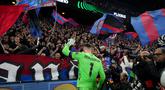 Sejarah tercipta di Selhurst Park saat Crystal Palace berhasil melaju ke babak final Conference League 2025/2026, Kamis (07/05/2026) waktu setempat. (AP Photo/Alastair Grant)