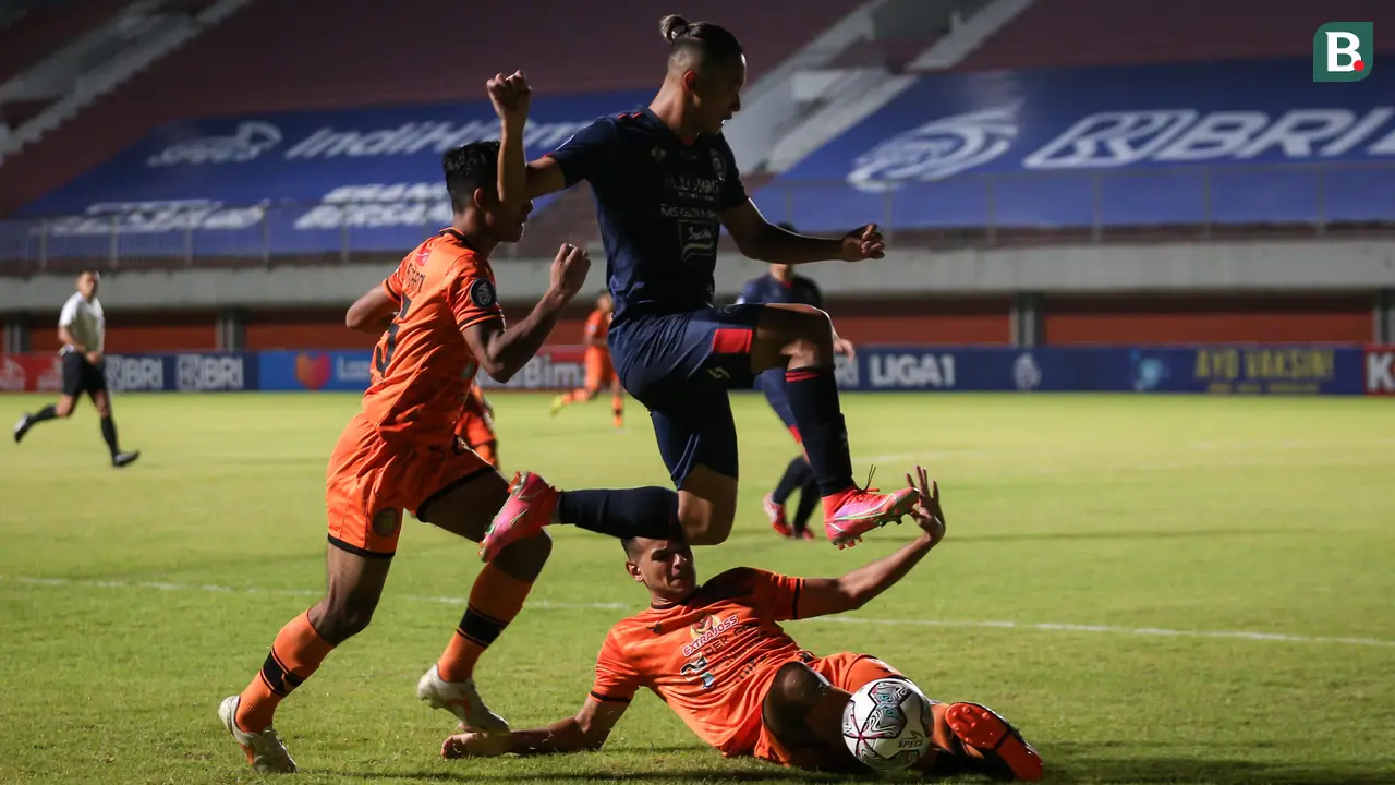 Foto: Carlos Fortes Gacor, Arema Cukur Persiraja di Pertandingan Lanjutan BRI Liga 1