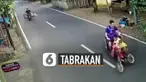 Kejadian mengerikan terjadi ketika bocah bersepeda kurang berhati-hati saat menyebrang jalan dan tertabrak pengendara motor yang sedang melintas.