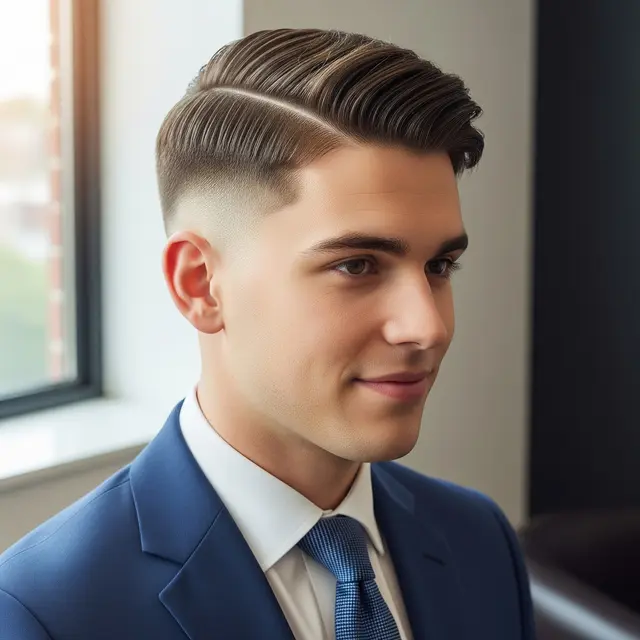 Model Rambut Pria Eksekutif Muda (Image by Gemini AI)