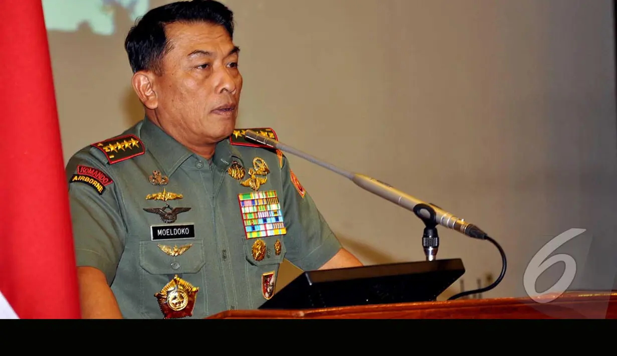 Menurut Moeldoko penandatanganan ini dilakukan untuk mempercepat pemberantasan korupsi sesuai Inpres nomor 5 tahun 2004, Jakarta, Senin (11/8/2014) (Liputan6.com/Miftahul Hayat)