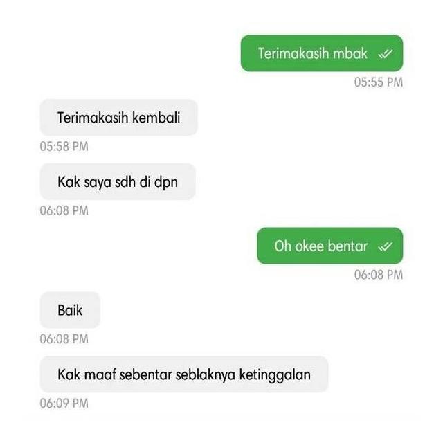 6 Chat Kocak Driver Ojol Lupa dengan Penumpang dan Orderan Ini Bikin Tepuk Jidat