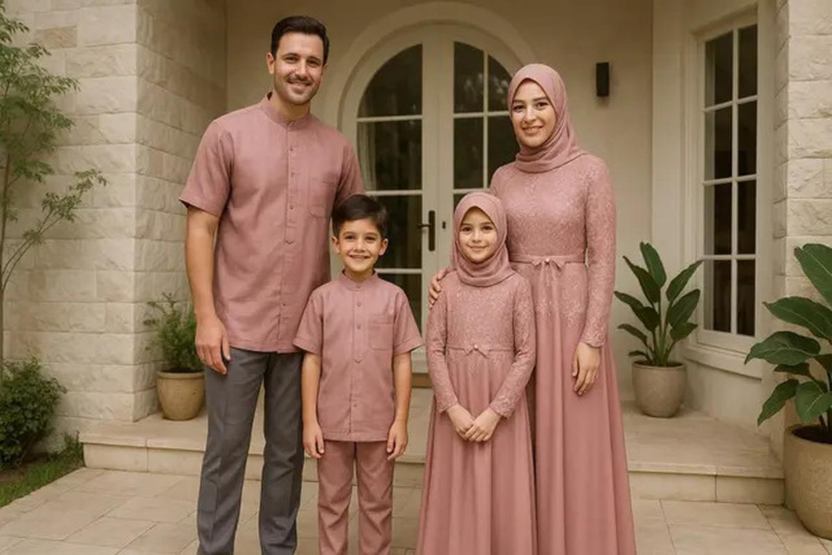 10 Gamis Islami Couple untuk Acara Keluarga yang Elegan dan Serasi di 2025