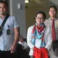 Terpidana kasus korupsi e-KTP mantan anggota Komisi II DPR dari Fraksi Hanura, Miryam S Haryani usai menjalani pemeriksaan di Gedung KPK, Jakarta, Senin (2/9/2019). Miryam diperiksa sebagai saksi untuk tersangka Dirut PT Sandipala Arthapura, Paulus Tannos. (merdeka.com/Dwi Narwoko)