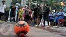 Tim Futsal yang meramaikan acara 3 on 3 Futsal Challenge Road to BPL di Universitas Sahid, Jakarta. (Liputan6.com/Abdul Aziz Prastowo)