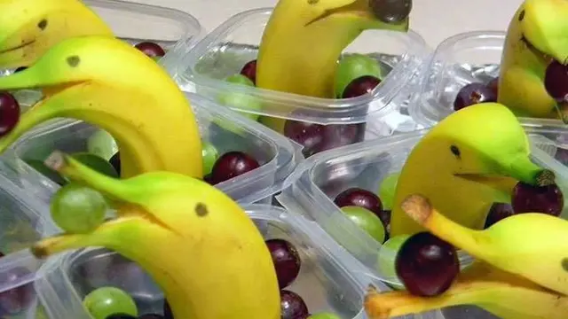 6 Kreasi Pisang Bentuk Hewan Ini Estetik Banget, Kreatif