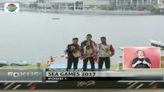 Kontingen Indonesia telah menambah perolehan medali di cabang renang marathon putra 10 kilometer.