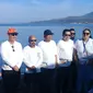 Menteri Koordinator Bidang Kemaritiman dan Investasi Luhut Binsar Pandjaitan, membuka kegiatan Bersih Pantai Manado, Kamis (31/10/2019). Liputan6.com/Yoseph Ikanubun