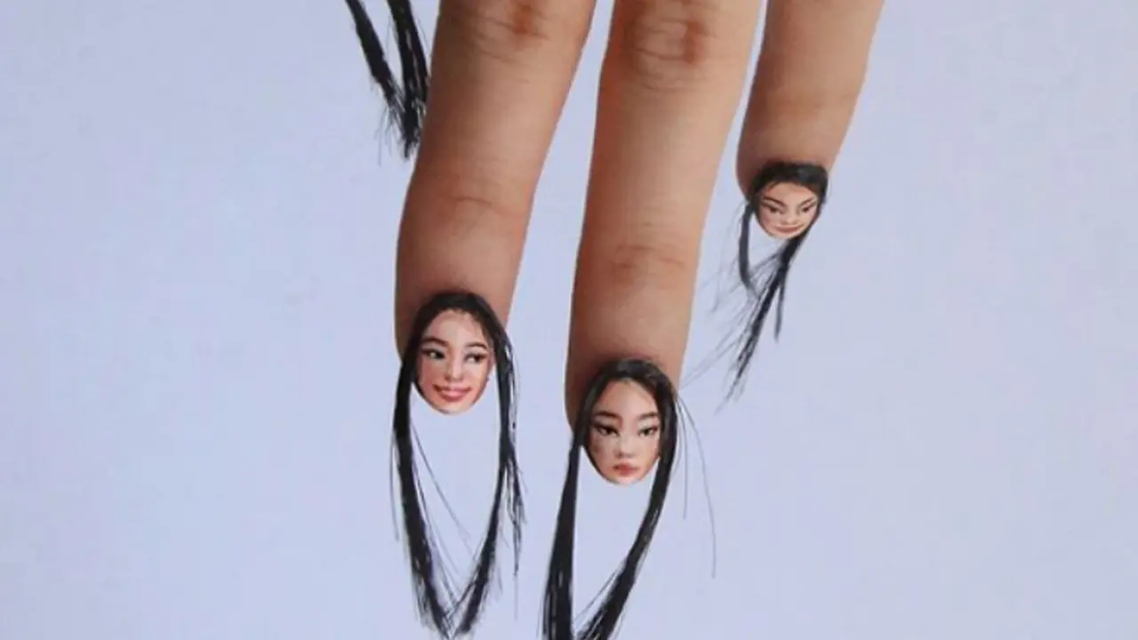 Aneh Tapi Unik, Masa Nail Art Ada Rambutnya?