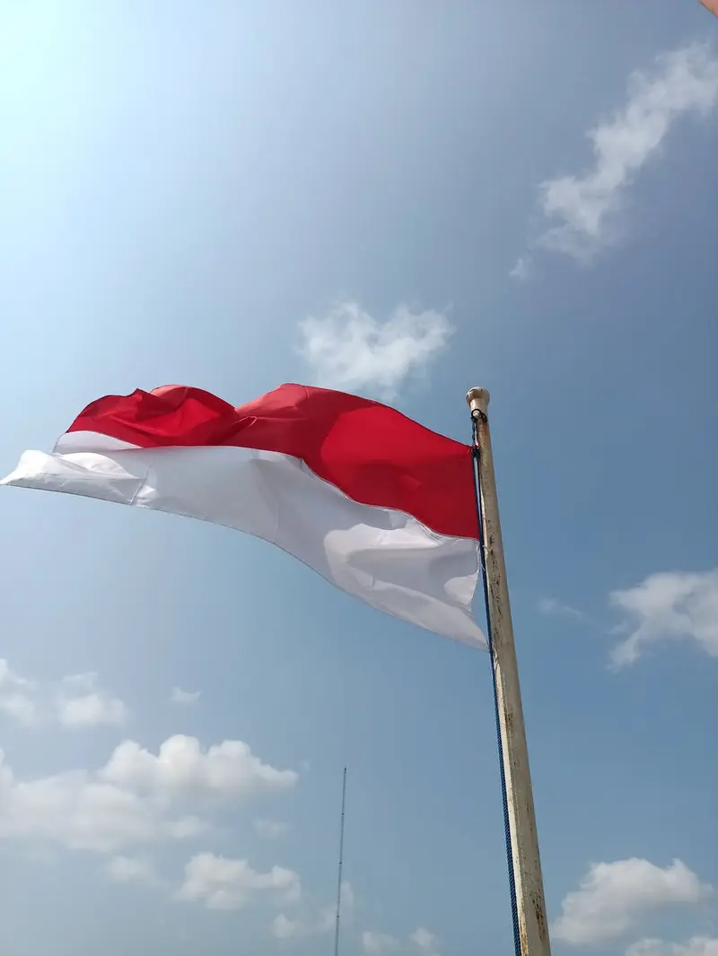 Ilustrasi bendera Indonesia