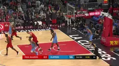 Berita video game recap NBA 2017-2018 antara Portland Trail Blazers melawan LA Clippers dengan skor 122-109.