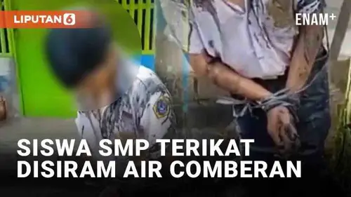 VIDEO: Viral Siswa SMP Diduga Dibully, Badan Terikat dan Basah Disiram Air Comberan