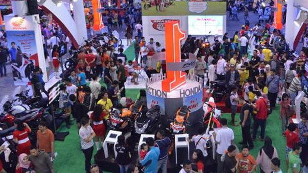 Ilustrasi booth motor Honda