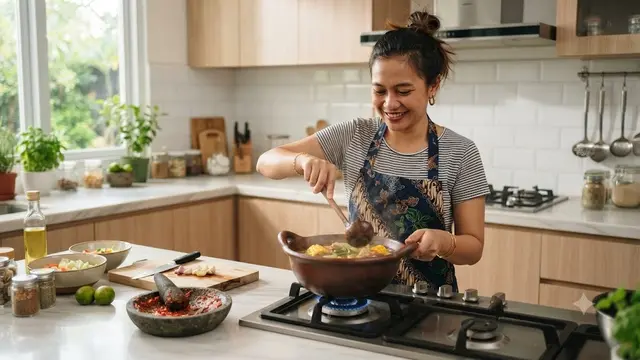 Cara Membuat Resep Sayur Asem Kampung (AI Generated)