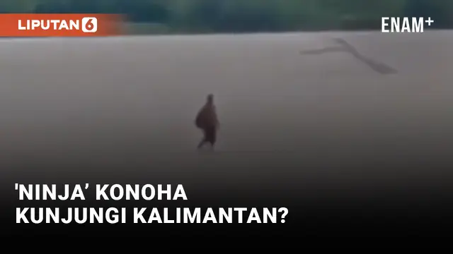 Viral! Pria Diduga Berjalan di Atas Air di Banjarmasin