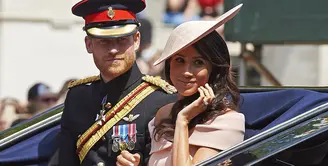 Meghan Markle dan Pangeran Harry akan pergi ke Australia pada bulan oktober dalam peluncuran Invictus Games. (Niklas HALLEN / AFP)