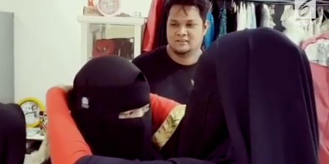 VIDEO: Detik-Detik Istri Virgoun Memakai Cadar