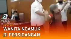 Sebuah video viral, merekam ketegangan di persidangan PN Jakarta Selatan.