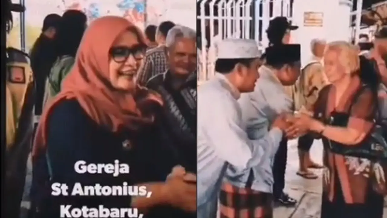 Saling Berjabat Tangan, Momen Toleransi Natalan di Jogjakarta Ini Bikin Takjub