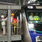 Menteri Perhubungan Budi Karya Sumadi meninjau proyek pembangunan MRT di Depo Lebak Bulus, Jakarta Selatan. (Dwi Aditya Putra/Merdeka.com)