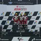 Reykat Fadillah sukses menempati podium ketiga pada race pertama Idemitsu Asia Talent Cup (IATC) 2022 pada Sabtu (19/3/2022). (Ist)