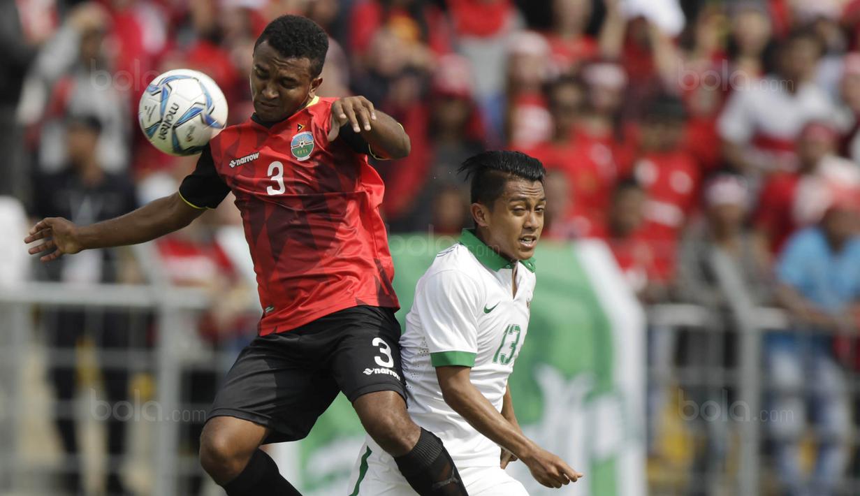 Gelandang Timnas Indonesia U-22, Febri Hariyadi, saat pertandingan melawan Timor Leste di Stadion MPS, Selangor, Minggu (20/8/2017). Indonesia sementara Unggul 1-0 atas Timor Leste. (Bola.com/Vitalis Yogi Trisna)
