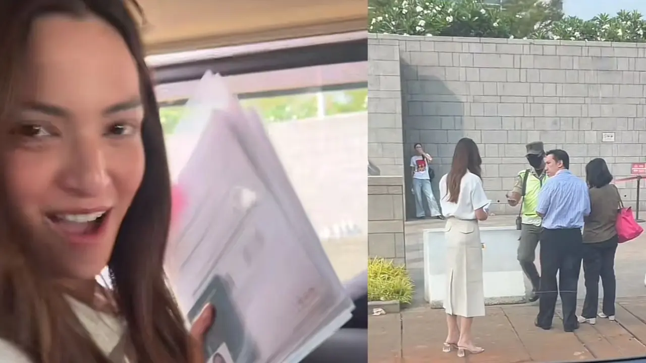 Nia Ramadhani datangi Kedubes AS untuk mengurus visa. (Dok: @miss_jvb TikTok)