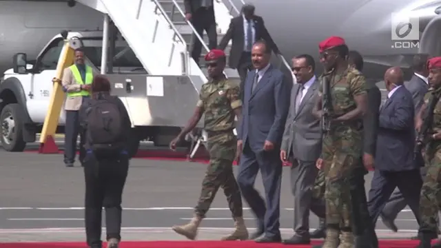 Setelah konflik panjang selama 22 tahun, akhirnya pimpinan Eritrea mengunjungi Ethiopia untuk pertama kalinya.