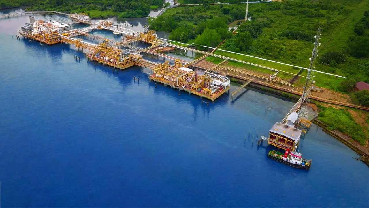 Lapangan migas Wilayah Kerja (WK) Mahakam. Dok Pertamina