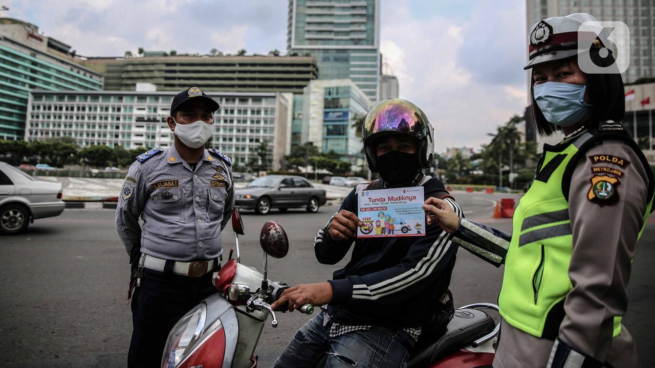 FOTO: Sosialisasi Larangan Mudik Cegah Penyebaran Virus Corona COVID-19