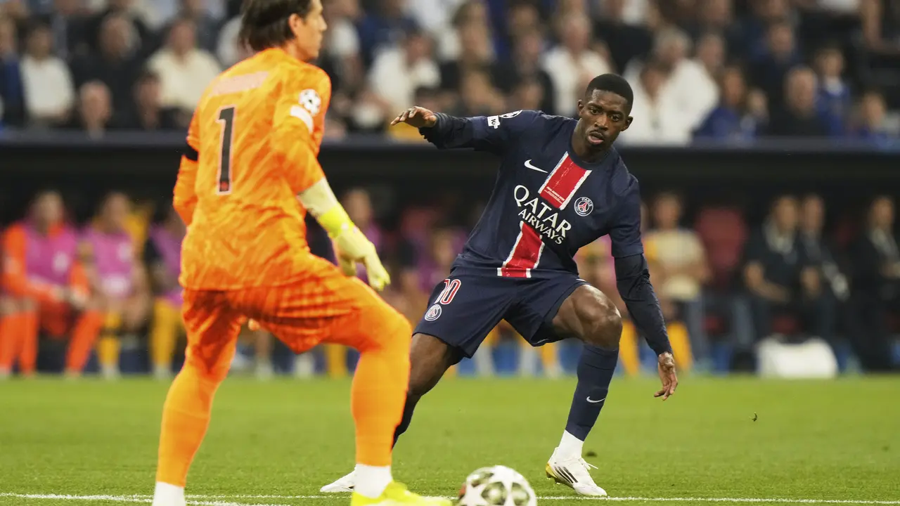 Kiper Inter Milan Yann Sommer dan Ousmane Dembele dari PSG