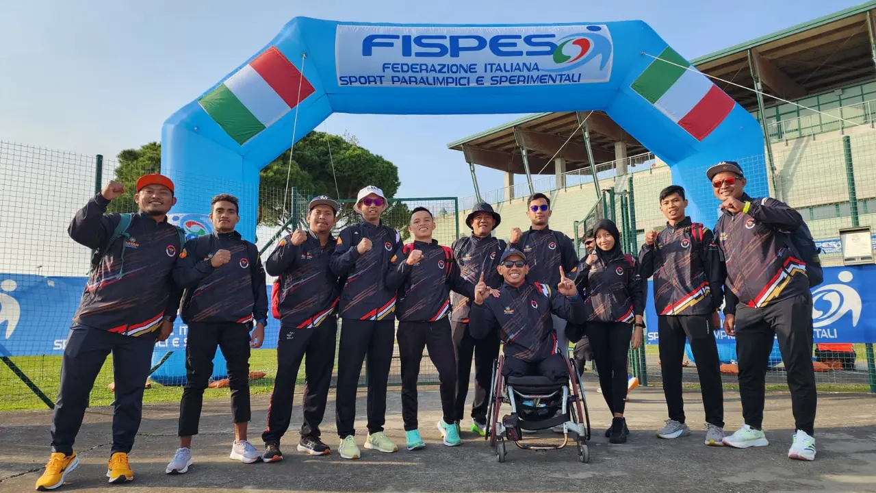 FOTO Tim Para Atletik NPC Indonesia