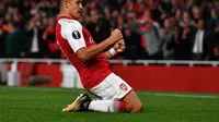 Alexis Sanchez turut mencetak gol saat Arsenal menundukkan FC Koln pada Matchday-1 Grup H Liga Europa. (doc. UEFA)