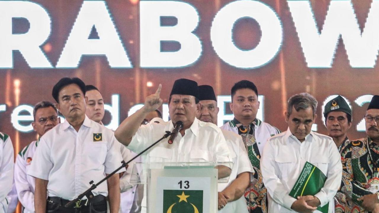 Partai Bulan Bintang (PBB) resmi mendeklarasikan dukungan kepada Ketua Umum Partai Gerindra Prabowo Subianto, sebagai Capres) pada Pilpres 2024 mendatang.