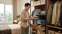 7 Cara Mengatur Lemari Pakaian Penuh agar Rapi dan Lega Tanpa Tambah Rak Baru