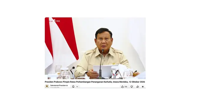 Cek fakta Presiden Prabowo minta rakyat boikot medsos