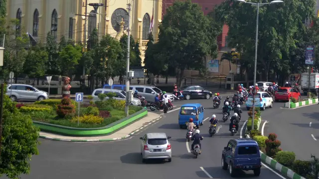 Jumlah Kendaraan Hampir Separuh Penduduk Kota Malang